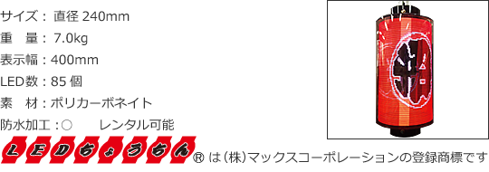 LEDちょうちんこま LEDディスプレイ